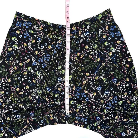 DR2 by Daniel Rainn Floral Wide Leg Cropped High Waisted Pants Size Large - Picture 13 of 15